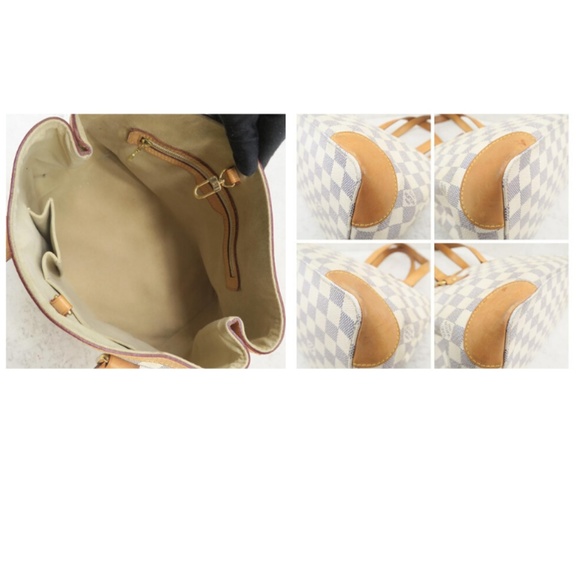 💯 Auth Louis Vuitton Hampstead PM Damier Azur - Picture 7 of 8